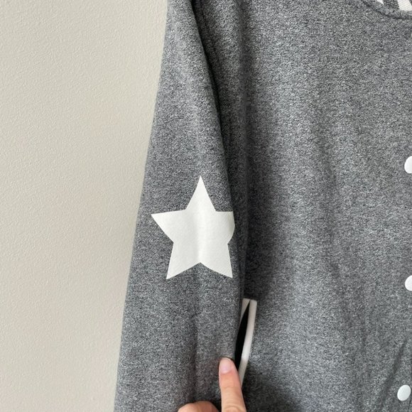 Paul Frank Varsity Jacket Button Front Collared Gray White Large - Picture 8 of 9